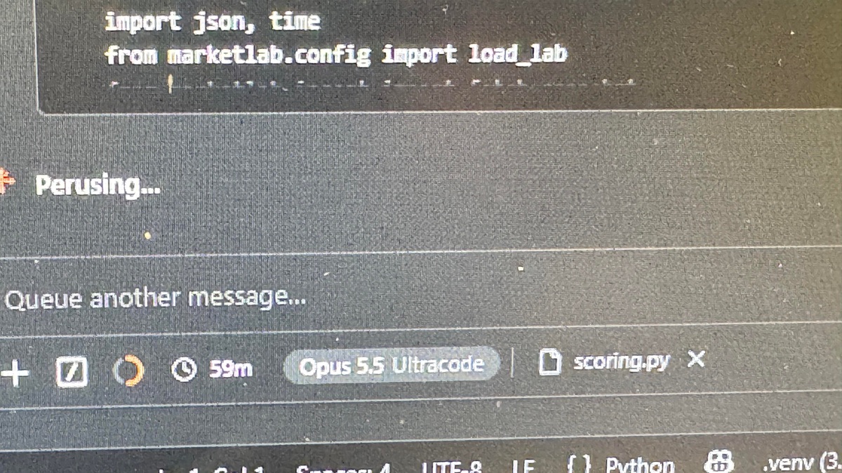 Screen showing 50 agents running at once