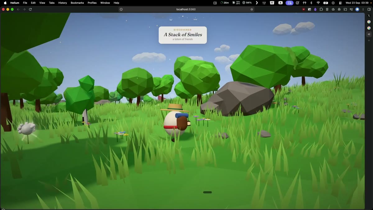 Endlessly generated 3D world