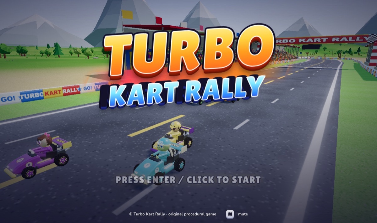 Turbo Kart Rally title screen